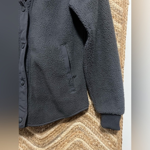 5.11 Tactical Women's FRANCES FLEECE COAT with Hood, Size Small, Dark Grey - Picture 2 of 13